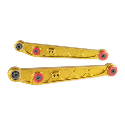 Skunk2 Honda/Acura EK Alpha Series Rear Lower Control Arm Set - Gold - Graveyard Performance