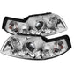Spyder Ford Mustang 99-04 Projector Headlights LED Halo Chrome High H1 Low H1 PRO-YD-FM99-1PC-AM-C