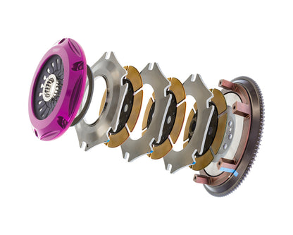 Exedy 1996-1996 Mitsubishi Lancer Evolution IV L4 Hyper Triple Cerametallic Clutch Rigid - Graveyard Performance