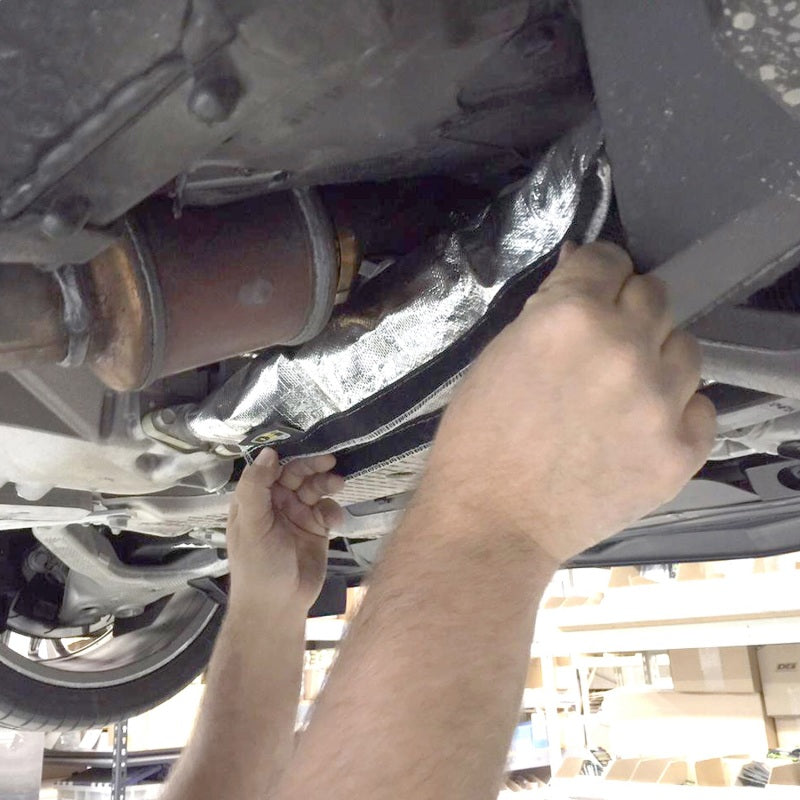 DEI Corvette C7 Oil Cooler Line Sleeves 2in - 2-1/2in x 18in Heat Shroud - Graveyard Performance
