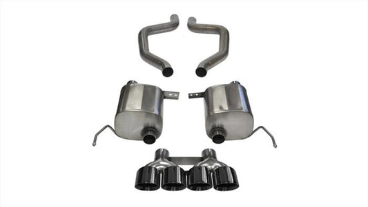 Corsa 17-19 Chevy Corvette Z06 2.75in Axle Back Exhaust Black Dual Rear Exit Quad 4.5in Tip (Sport) - Graveyard Performance