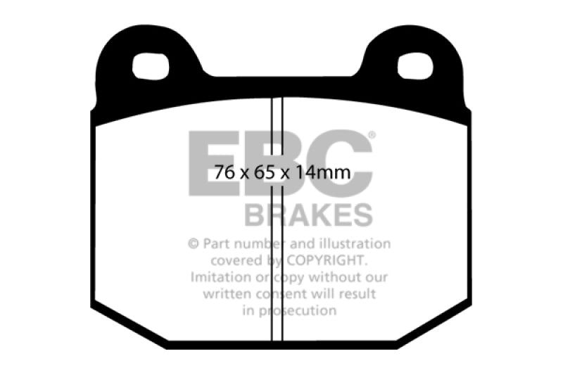 EBC 03-04 Infiniti G35 3.5 (Manual) (Brembo) Bluestuff Rear Brake Pads - Graveyard Performance