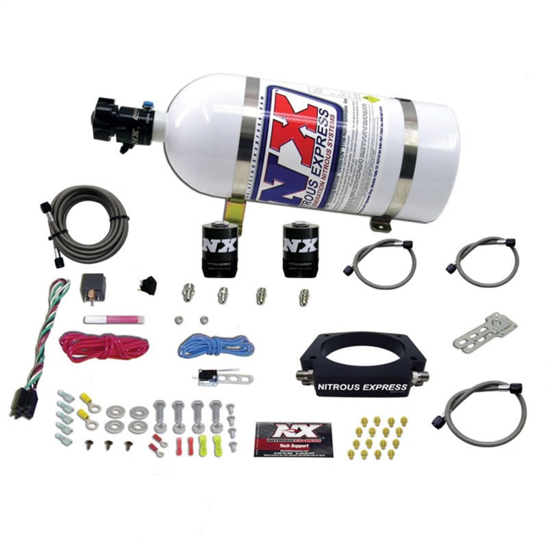 Nitrous Express GM LS 102mm Nitrous Plate Kit (50-400HP) w/10lb Bottle - Graveyard Performance