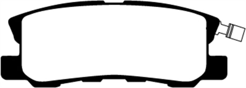 EBC 11-14 Chrysler 200 3.6 Greenstuff Rear Brake Pads - Graveyard Performance