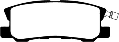 EBC 11-14 Chrysler 200 3.6 Greenstuff Rear Brake Pads - Graveyard Performance