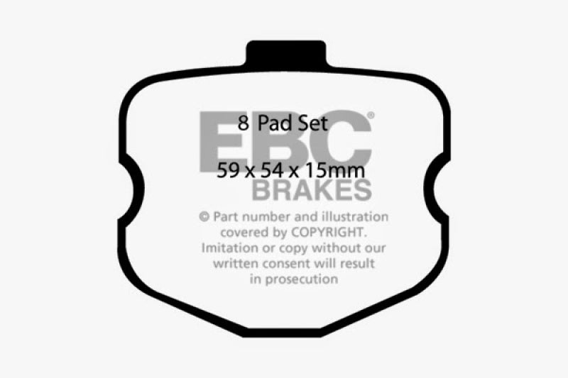 EBC 10-13 Chevrolet Corvette (C6) 6.2 Grand Sport Bluestuff Rear Brake Pads - Graveyard Performance