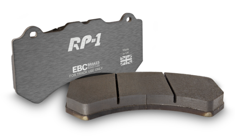 EBC Racing 2020+ Toyota GR Supra 2.0L/3.0L (w/13.6in Rear Rotor) RP-1 Race Rear Brake Pads - Graveyard Performance