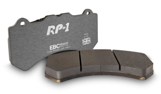 EBC Racing 2020+ Toyota GR Supra 2.0L/3.0L (w/13.6in Rear Rotor) RP-1 Race Rear Brake Pads - Graveyard Performance