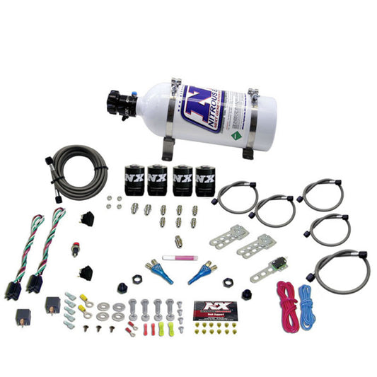 Nitrous Express Ford EFI Dual Stage Nitrous Kit (50-150HP x 2) w/5lb Bottle - Graveyard Performance