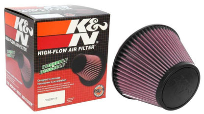 K&N Universal Clamp-On Air Filter 6in FLG / 7-1/2in B / 4-1/2in T / 5in H - Graveyard Performance
