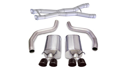 Corsa 2012-2013 Chevrolet Corvette C6 Z06 7.0L V8 Black Sport Cat-Back Exhaust - Graveyard Performance