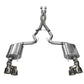 Corsa 2015-2017 Ford Mustang GT 5.0 3in Cat Back Exhaust Polish Quad Tips (Sport)