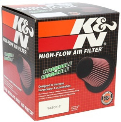 K&N Universal Round Tapered Carbon Fiber Air Filter 6in Flg ID Centered/7.5in B OD/4.5in T OD/4in H - Graveyard Performance