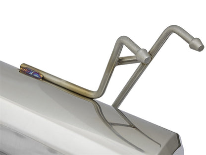 aFe POWER Takeda 16-17 Honda Civic I4-1.5L (t) 2.5-2.25in 304 SS CB Dual-Exit Exhaust Blue Tips - Graveyard Performance