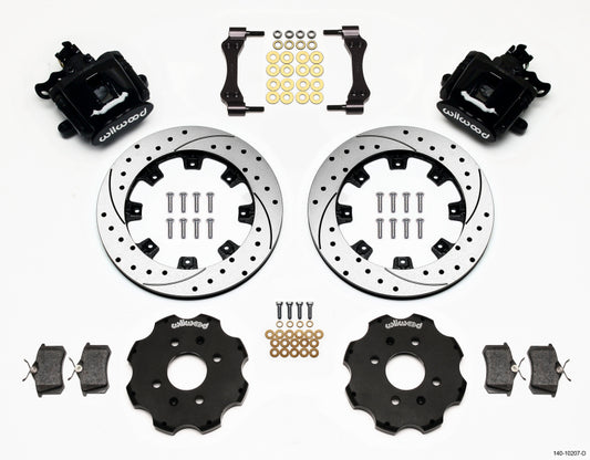 Wilwood Combination Parking Brake Rear Kit 12.19in Drilled Civic / Integra Disc 2.39 Hub Offset - Graveyard Performance