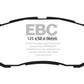 EBC 10+ Ford Fiesta 1.6 Ultimax2 Front Brake Pads