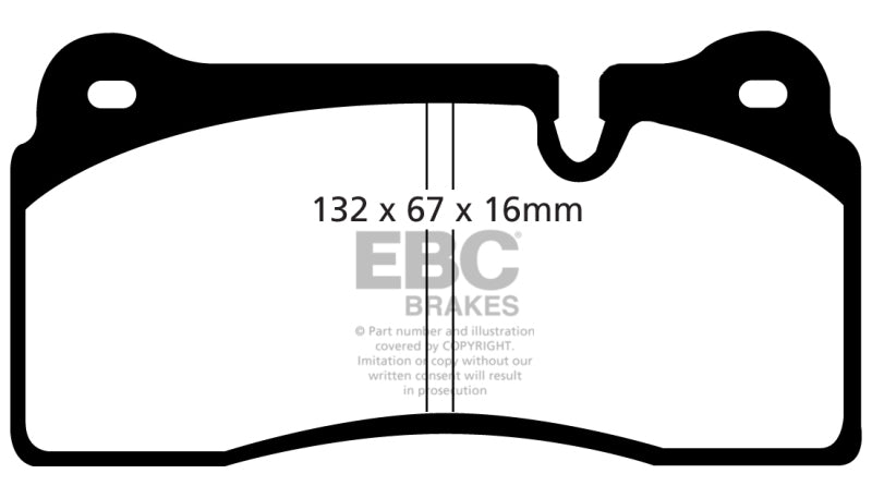 EBC 98-99 Lamborghini Diablo 5.7L Sv Bluestuff Front Brake Pads - Graveyard Performance