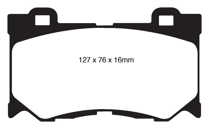EBC 08-13 Infiniti FX50 5.0 Redstuff Front Brake Pads - Graveyard Performance