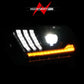 ANZO 10-14 Ford Mustang LED Projector Headlights w/Sequential Light Tube (NON HID Compatible)