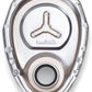 Edelbrock Timing Cover SB-Chevy Chrome w/ Welded Reinforcement Plate