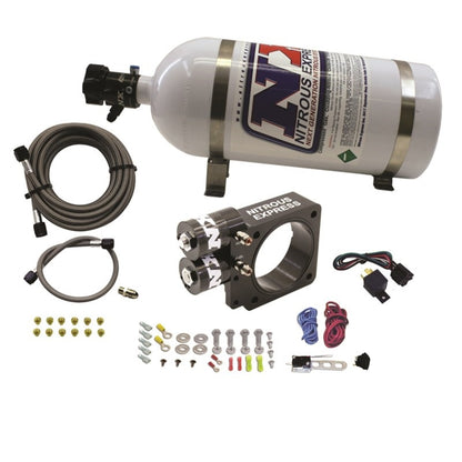 Nitrous Express 86-93 Ford Mustang GT 5.0L (Pushrod) Nitrous Plate Kit w/10lb Bottle - Graveyard Performance