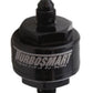 Turbosmart Billet Turbo Oil Feed Filter w/ 44 Micron Pleated Disc AN-4 Male Inlet - Black