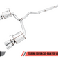 AWE Tuning Subaru STI VA / WRX GV / STI GV Sedan Touring Edition Exhaust - Chrome Silver Tip (102mm)