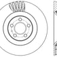StopTech Slotted & Drilled Sport Brake Rotor - 2015 Ford Mustang Non-Brembo - Front Right