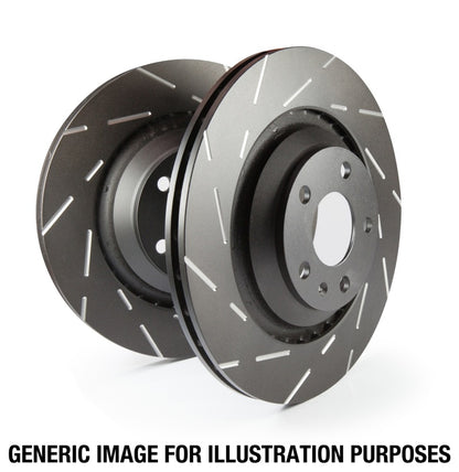 EBC 06-09 Cadillac XLR-V 4.4 Supercharged USR Slotted Front Rotors - Graveyard Performance