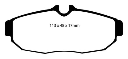 EBC 05-10 Ford Mustang 4.0 Yellowstuff Rear Brake Pads - Graveyard Performance