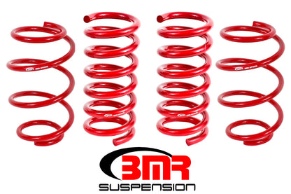 BMR 15-17 S550 Mustang Performance Version Lowering Springs (Set Of 4) - Red - Graveyard Performance