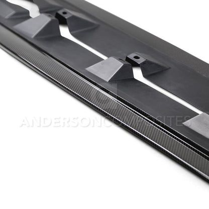 Anderson Composites 16-17 Ford Focus RS Type-AR Rocker Panel Splitter - Graveyard Performance