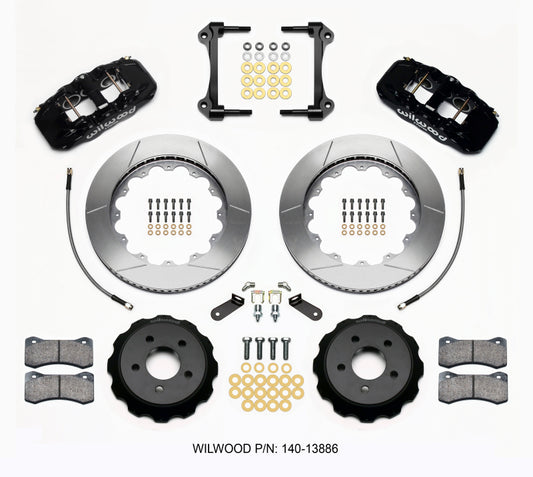 Wilwood AERO6 Front Hat Kit 14.00 15-23 Mustang w/Lines