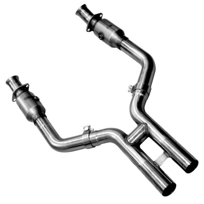 Kooks 11-14 Ford Mustang GT 5.0L 4V 3in x 2 3/4in OEM Exhaust GREEN Cat H Pipe Kooks HDR Req - Graveyard Performance