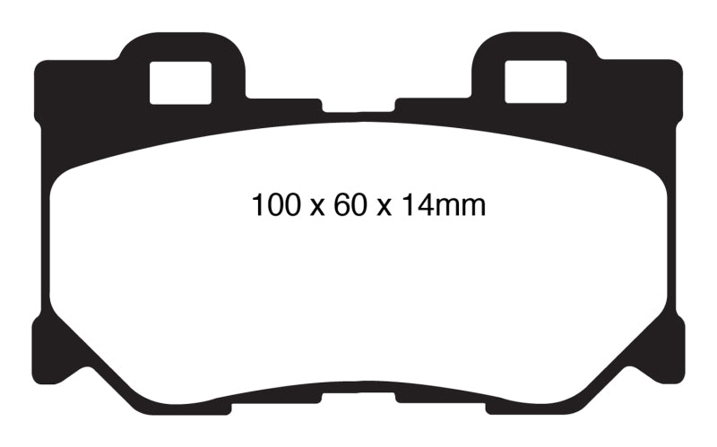 EBC 08-13 Infiniti FX50 5.0 Redstuff Rear Brake Pads - Graveyard Performance