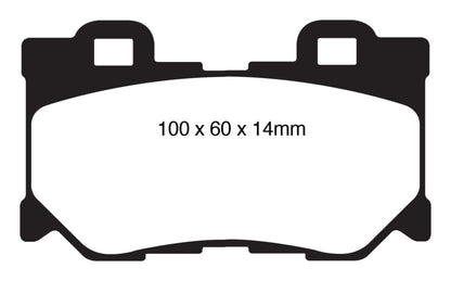 EBC 08-15 Infiniti G37 3.7 Greenstuff Rear Brake Pads - Graveyard Performance