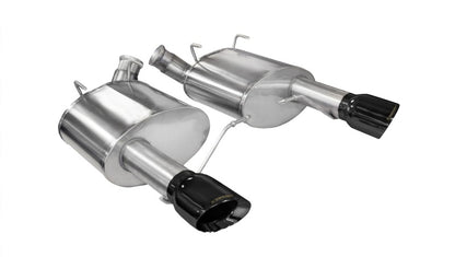 Corsa 2011-2014 Ford Mustang GT/Boss 302 5.0L V8 Black Sport Axle-Back Exhaust - Graveyard Performance