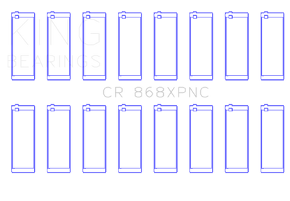 King Engine Bearings Ford 4.6L/5.4L V8 SOHC Performance Coated Rod Bearing Set - Size STD - Graveyard Performance