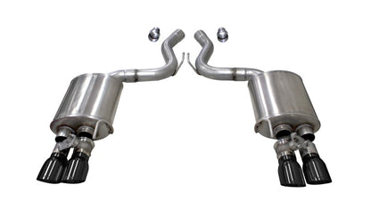 Corsa 2018-2023 Ford Mustang GT Fastback 5.0L 3in Sport Axle-Back Exhaust w/ 4in Black Tips - Graveyard Performance