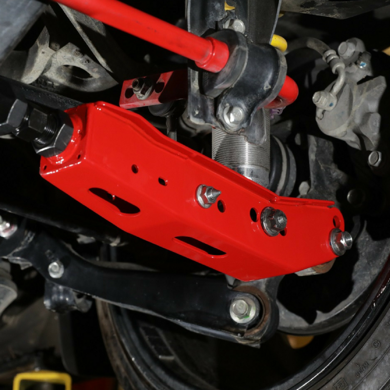 BLOX Racing Rear Lower Control Arms - Red (2013+ Subaru BRZ/Toyota 86 / 2008+ Subaru WRX/STI)