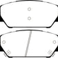 EBC 2019+ Hyundai Veloster N (2nd Gen) 2.0L Turbo Redstuff Front Brake Pads