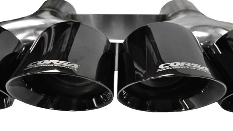 Corsa 2014-2020 Chevrolet Corvette 6.2L V8 Quad 45in Polished Black Pro-Series Tip Kit - Graveyard Performance
