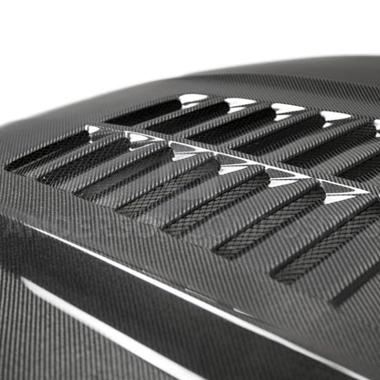 Anderson Composites 15-17 Ford Mustang (Excl. GT350/GT350R) Double Sided Type-GT5 Carbon Fiber Hood - Graveyard Performance