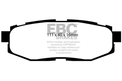 EBC 12+ Scion FR-S 2 Greenstuff Rear Brake Pads - Graveyard Performance