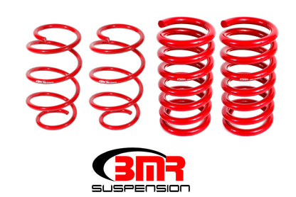 BMR 15-17 S550 Mustang Drag Version Lowering Springs (Set Of 4) - Red - Graveyard Performance