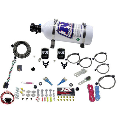 Nitrous Express 03-18 Nissan 350Z/370Z Dual Nozzle (35-150HP) w/5lb Bottle - Graveyard Performance