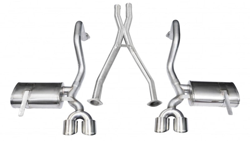Corsa 1997-2004 Chevrolet Corvette C5 Z06 5.7L V8 Polished Xtreme Cat-Back + XO Exhaust - Graveyard Performance