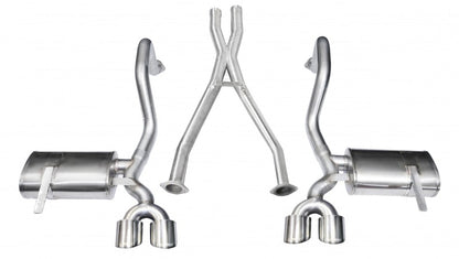 Corsa 1997-2004 Chevrolet Corvette C5 Z06 5.7L V8 Polished Xtreme Cat-Back + XO Exhaust - Graveyard Performance