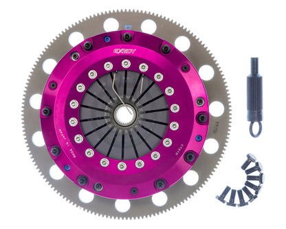 Exedy 96-16 Ford Mustang V8 4.6L/5.0L Hyper Twin Cerametallic Clutch Sprung Disc Push Type Cover - Graveyard Performance
