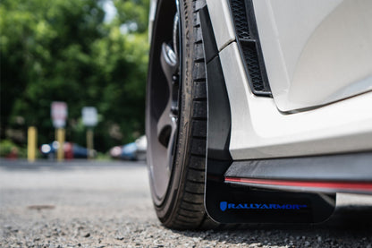 Rally Armor 17-22 Honda Civic Type R Red UR Mud Flap w/Black Logo - Graveyard Performance
